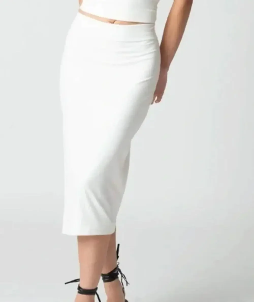 Stillwater The Rib Edit Skirt White Small